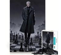 Le Gambit du Maître d'Échecs Puzzle de 1000 pièces pour Adolescents Jeu de logique et de réflexion Amusant et apaisant Bords Lisses Cadeau d'anniversaire 38x26cm