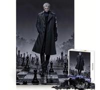 Le Gambit du Maître d'Échecs Puzzle de 1000 pièces pour Adultes Jeu de réflexion Amusant et Silencieux Découpe précise Décoration Murale 50x75cm