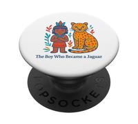 Le garçon Qui est devenu Un Mythe amazonien du Changement de Forme Jaguar PopSockets PopGrip Adhésif