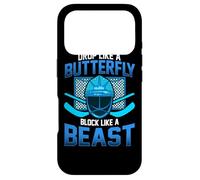 Le Gardien de But de Hockey sur Glace Tombe comme Un Bloc Papillon comme Une bête Coque pour iPhone 17 Pro