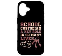 Le gardien d'école joue un rôle clé dans tant de vies Un gardien drôle Coque pour iPhone 16