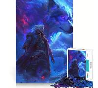 Le Gardien du Loup Puzzle de 1000 pièces pour Adolescents Stimulation Cognitive Jeu Amusant Emboîtement sûr Pas de pièces Qui se détachent Une façon captivante de Passer Le Temps (38x52cm)
