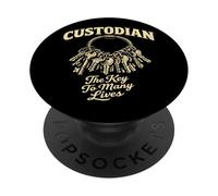 Le Gardien est la clé de Nombreuses Vies Un Gardien drôle PopSockets PopGrip Adhésif