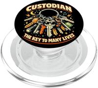 Le Gardien est la clé de Nombreuses Vies Un Gardien drôle PopSockets PopGrip pour MagSafe