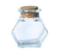 Le Géant de la fête Petit Pot en Verre encrier 5 cm - Argenté/Gris - Taille Unique