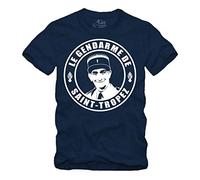 Le Gendarme de Saint Tropez - T-shirt Louis de Funes Balduin, bleu, M