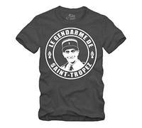 Le Gendarme de Saint Tropez T-Shirt Louis de Funes Balduin - Gris - XX-Large