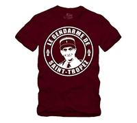 Le Gendarme de Saint Tropez - T-shirt Louis de Funes Balduin, marron, XXL