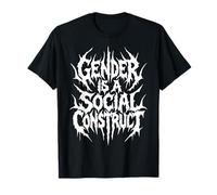 Le Genre est Une Construction Sociale Deathcore Pride Trans Nonbinaire T-Shirt