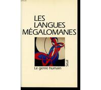 Le Genre Humain N° 21 Printemps 1990 : Les Langues Megalomanes