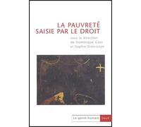 Le Genre Humain N° 38-39 : La Pauvrete Saisie Par Le Droit