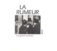 Le Genre Humain N° 5 Automne 1982 : La Rumeur