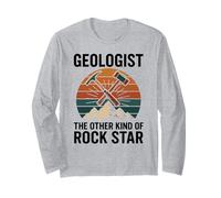 Le géologue The Other Kind of Rock Star Retro Earth Science Manche Longue