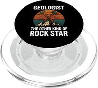 Le géologue The Other Kind of Rock Star Retro Earth Science PopSockets PopGrip pour MagSafe