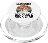 Le géologue The Other Kind of Rock Star Retro Earth Science PopSockets PopGrip pour MagSafe