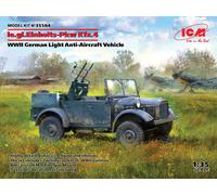 Le.GL.EINHEITZ-PKW KFV.4 VÉHICULE ANTI-AÉRIEN LÉGER ALLEMAND WWII Kit 1:35 ICM