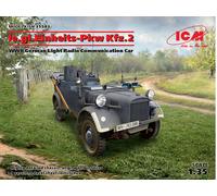 Le.gl.einheitz-pkw Kfz.2 Allemand WWII Radio Communication Car 1:3 5 Modèle Kit
