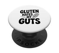 Le Gluten déteste Mes tripes PopSockets PopGrip Adhésif