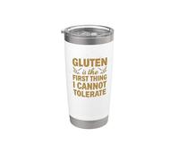 Le gluten est la première chose que je ne peux pas tolérer Gobelet isotherme en acier inoxydable double paroi