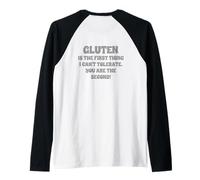 Le Gluten est la première Chose Que Je ne Peux Pas tolérer Manche Raglan