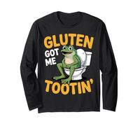 Le Gluten m'a Fait trop Manger Une Blague Amusante sur la Grenouille Manche Longue