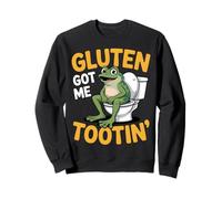Le Gluten m'a Fait trop Manger Une Blague Amusante sur la Grenouille Sweatshirt