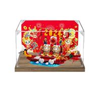 Le-go 40678 Vitrine en acrylique pour calendrier de bureau festif - Boîte de présentation anti-poussière (boîte de présentation uniquement) (fond StyleB 3 mm)