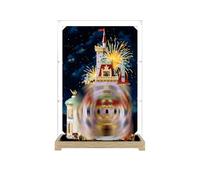 LE-GO 43263 Castle Boîte de présentation en acrylique LE-GO 43263, étanche à la poussière, transparente, 43263 cadeaux créatifs, avec un beau fond (uniquement boîte de présentation) (Style A)