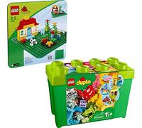 Le go® Duplo® 2304 10914 Lot de 2 plaques de construction vertes + boîte en pierres Deluxe