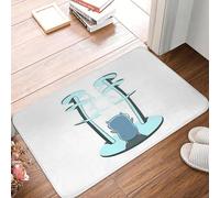 Le Go Gopher Golang Power to The Masses Paillasson antidérapant Tapis de Sol Tapis pour Cuisine Entrée Maison Chambre Tapis de Sol