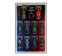 Le-go Support mural pour écran LED pour LE-GO Speed F-1 10 en 1 77242 77243 77244 77245 77249 77250 77251 Compatible avec support mural de voiture Le-go Idée cadeau Décoration (sans modèle) (LED C)