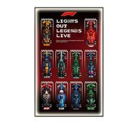 Le-go Support mural pour écran LED pour LE-GO Speed F-1 10 en 1 77242 77243 77244 77245 77249 77250 77251 Compatible avec support mural de voiture Le-go Idée cadeau Décoration (sans modèle) (LED A)