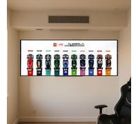 LE-GO Support mural pour écran LED Speed F-1 10 en 1 77242 77243 77244 77245 77249 77250 77251 avec crochet Le-go Blanc