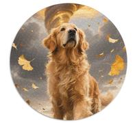 Le Golden Retriever 1000 Pieces Jigsaw Puzzles for Adults Challenging Game Stress Relieving Entertainment Cultivate The Spirit of Teamwork for Adults Gifts 1000pcs (67.5x67.5cm)