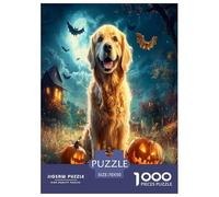 Le Golden Retriever Puzzle 1000 Pièces Cadeau Unique Jeu Éduchatif Challenge Toy À De Qualité Supérieure Peinture Art pour Adultes Enfants 70x50cm/1000pcs