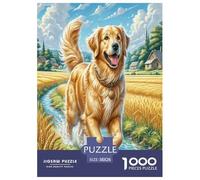 Le Golden Retriever Puzzle 1000 Pièces Educa Jouet en Bois Divertissement Créatif De l'art De La DécoRation Jeu Éduchatif Challenge Toy pour Adultes Et Enfants À Partir De 12 Ans 38x26cm/1000pcs