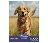 Le Golden Retriever Puzzle 1000 Pièces Educa Jouet en Bois Divertissement Créatif Décoration Intérieure Jeu Éduchatif Challenge Toy Adultes Et Enfants À Partir De 14 Ans 38x26cm/1000pcs