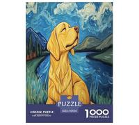 Le Golden Retriever Puzzle 1000 Pièces Educa Jouet en Bois Divertissement Créatif DécoRation Intérieure Jeu Éduchatif Challenge Toy pour Adultes Et Enfants À Partir De 12 Ans 70x50cm/1000pcs