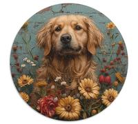 Le Golden Retriever Puzzle 1000 Pièces Educa Jouet en Bois Jeu D'Intelligence DécoRation Intérieure Jeu Éduchatif Challenge Toy Adultes Et Enfants À Partir De 14 Ans 1000pcs (67.5x67.5cm)