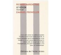 Le Golem - Richard Marienstras - Eclat Eds De L' - Poche - Essai