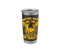 Le golf miniature comme celui-ci prend beaucoup de balles Gobelet isotherme en acier inoxydable double paroi