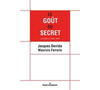 Le Goût du secret Entretiens 1993-1995 - Jacques Derrida - Hermann - broché - Entretien