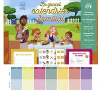Le grand calendrier familial 2025/2026 - Colonel Moutarde - Fleurus - broché - Calendrier