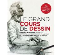 Collectif – Le grand cours de dessin – Apprenez à dessiner paysages, portraits et animaux – Broché