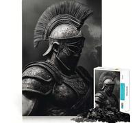 Le Grand Guerrier Spartiate Puzzle de 1000 pièces pour Adolescents Améliore la mémoire Loisirs à la Maison Bordure précise Cadeau Exquis 38x52cm