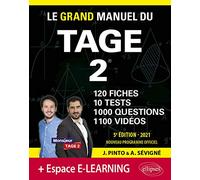 Le Grand Manuel du TAGE 2: 120 fiches, 10 tests, 1000 questions, 1100 vidéos