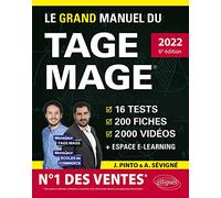 Le grand manuel du TAGE MAGE: N°1 DES VENTES - 16 tests blancs + 200 fiches de cours + 2000 vidéos