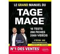 Le Grand Manuel du TAGE MAGE - 16 tests blancs + 200 fiches de cours + 2000 vidéos - édition 2020