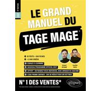 Le Grand Manuel du TAGE MAGE - N°1 DES VENTES 18 tests blancs + 200 fiches de cours + 2000 vidéo 2027 - Joachim Pinto - Ellipses - broché - Scolaire / Universitaire