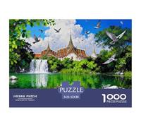 Le Grand Palais de Bangkok Puzzle en Bois Imperméable DIY Puzzles De 1000 Pièces pour Adultes Cadeaux Coloré Jeux Éducatifs